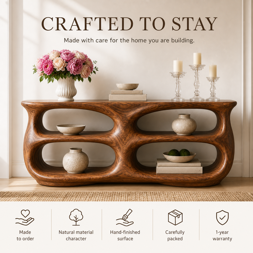 Brielle Sculpted Hall Console Table - Design 622 - product image 09