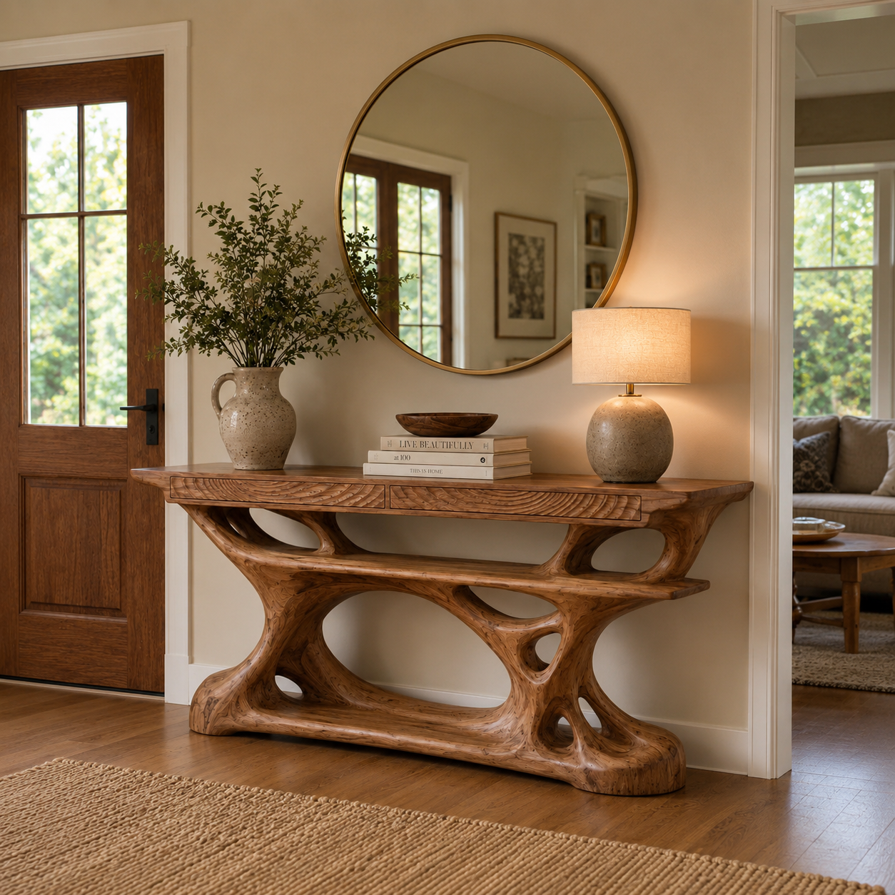 Orin Organic Modern Console Table - Design 623 - main view