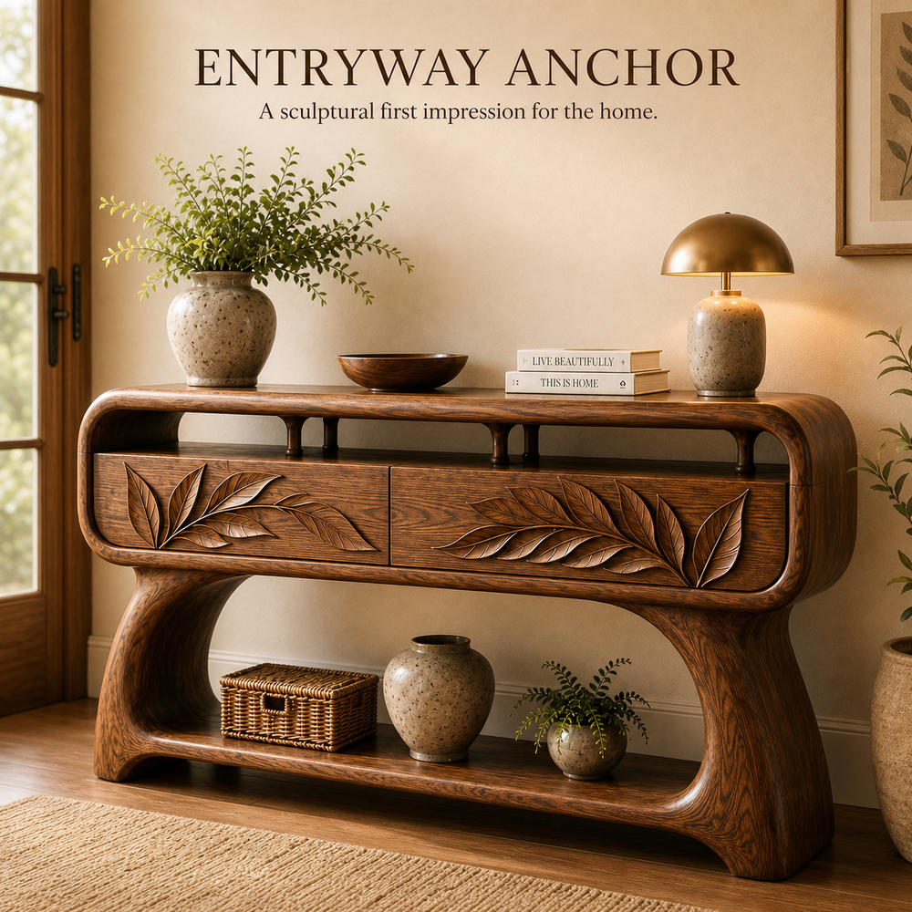 Selene Rounded Foyer Console Table - Design 624 - product image 02