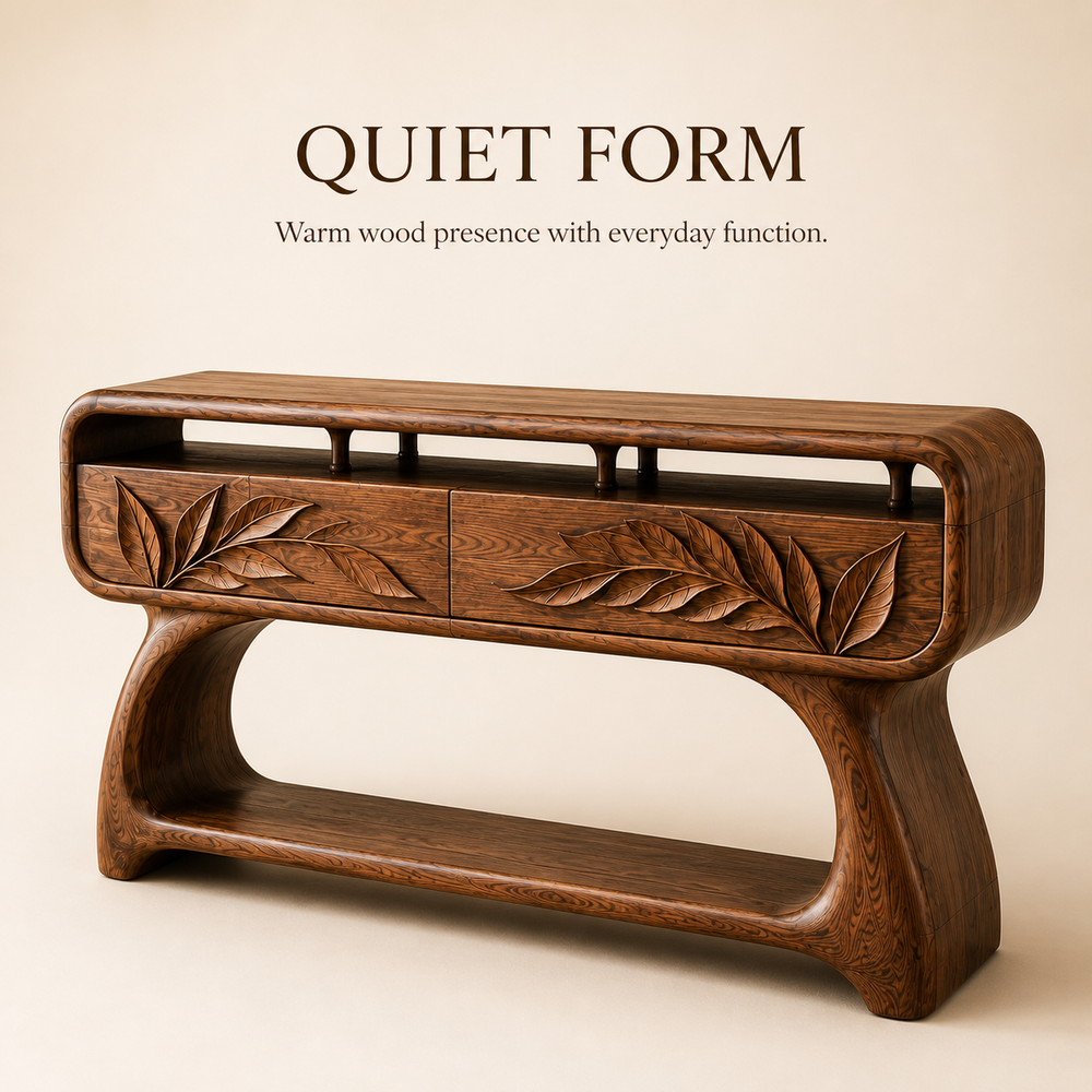 Selene Rounded Foyer Console Table - Design 624 - product image 03