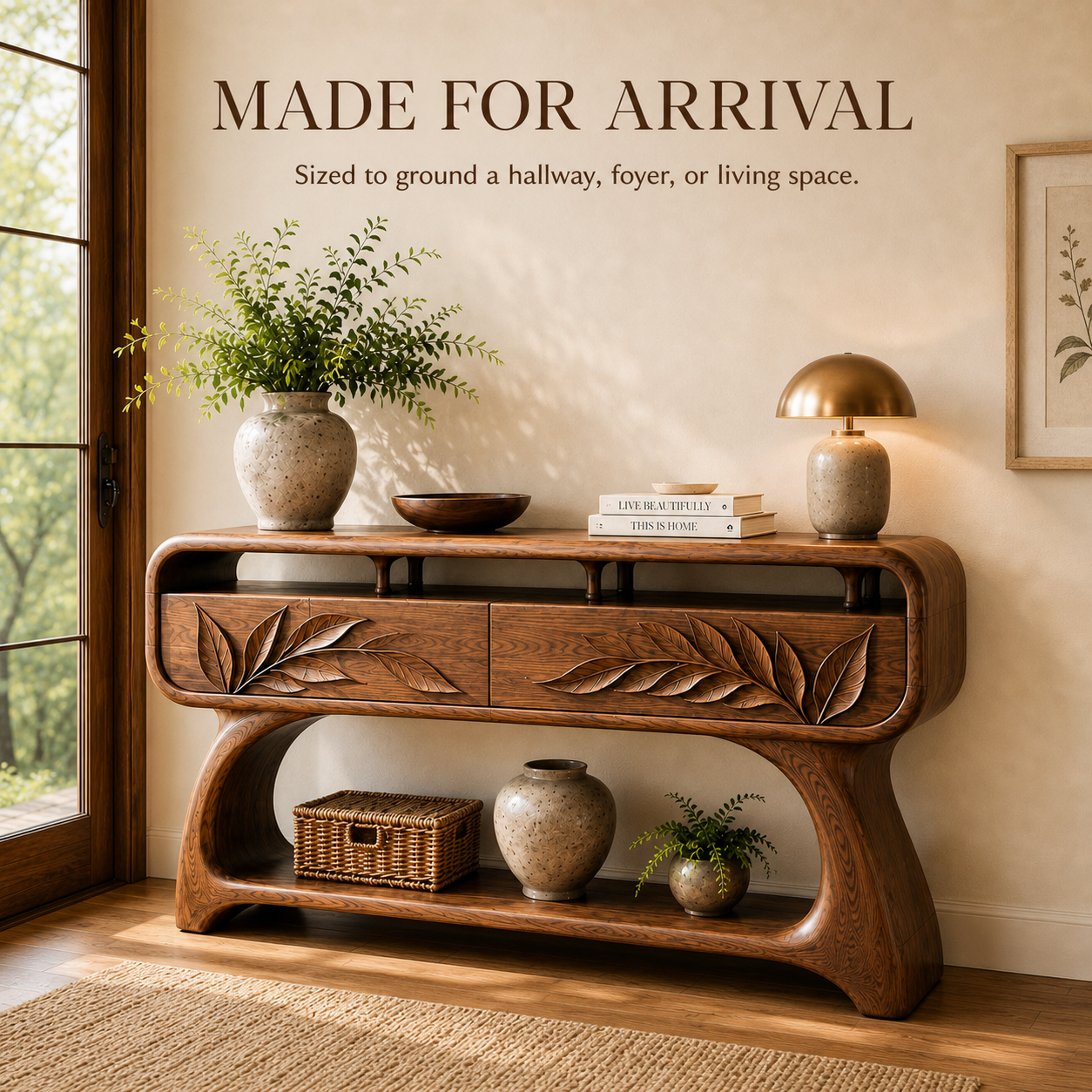 Selene Rounded Foyer Console Table - Design 624 - product image 04