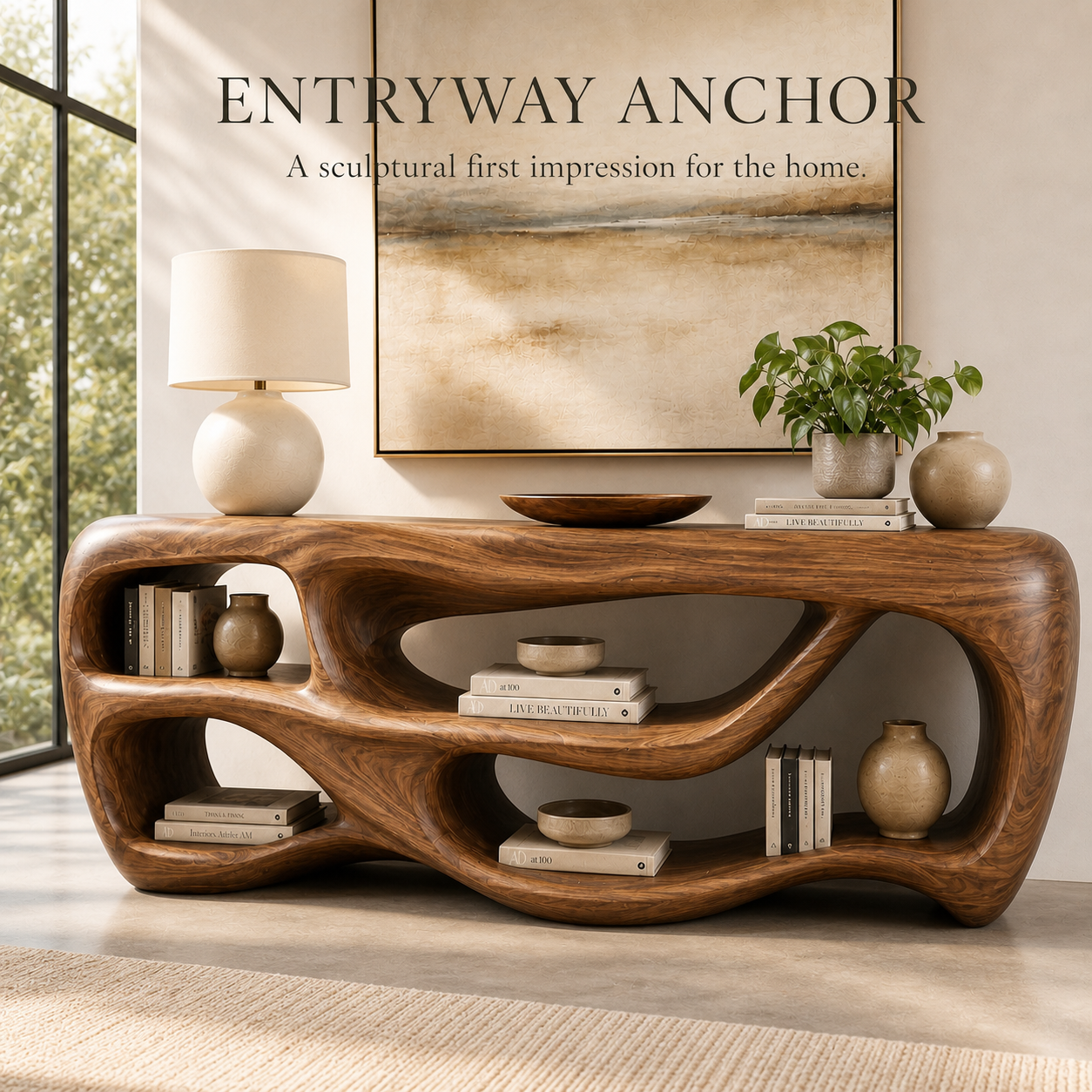 Mira Flow Wood Console Table - Design 626 - product image 02