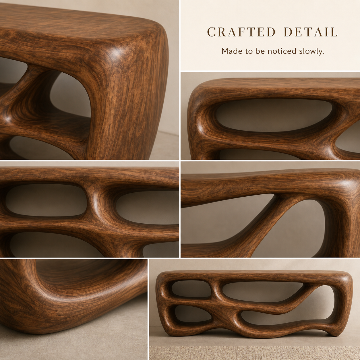 Mira Flow Wood Console Table - Design 626 - product image 06