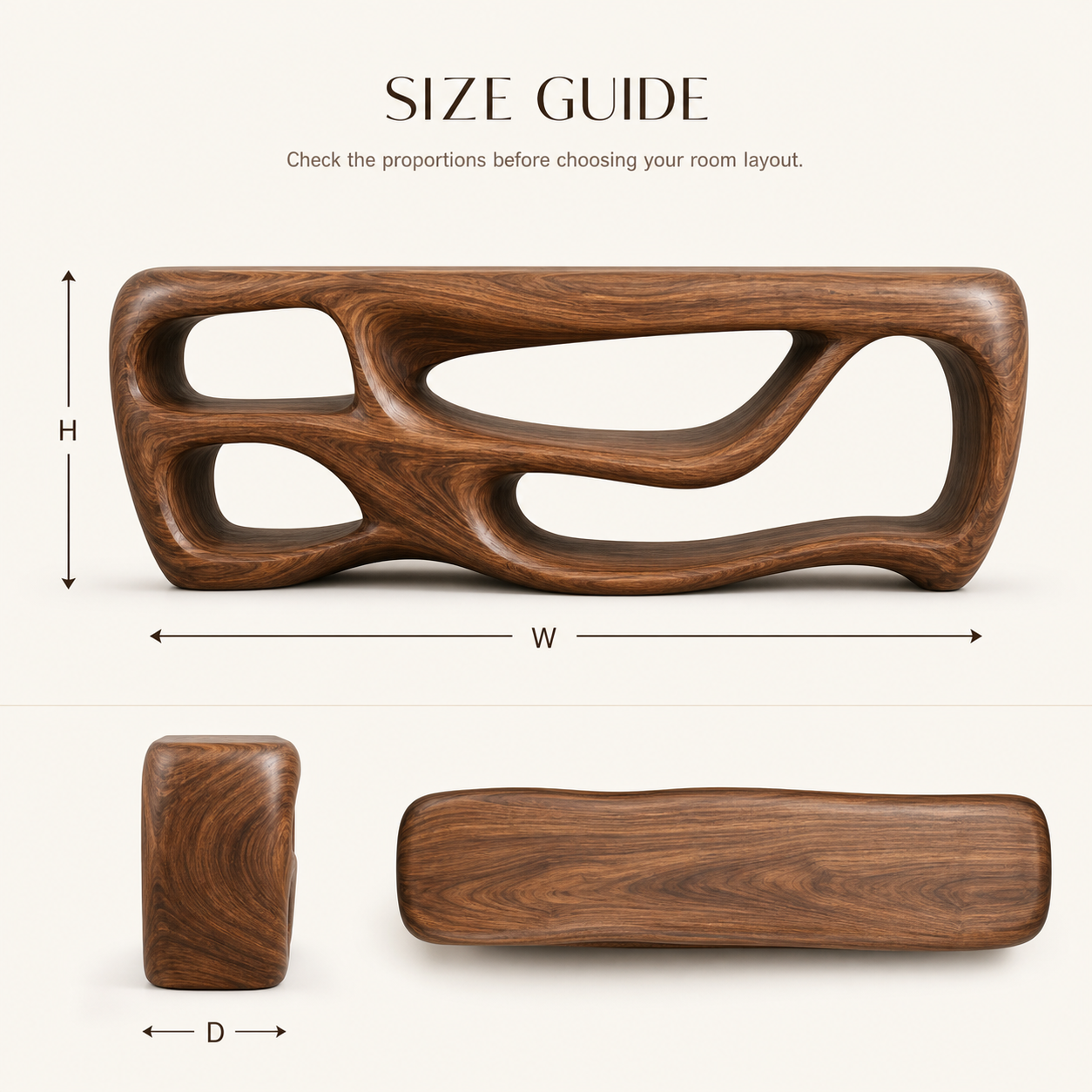 Mira Flow Wood Console Table - Design 626 - product image 08