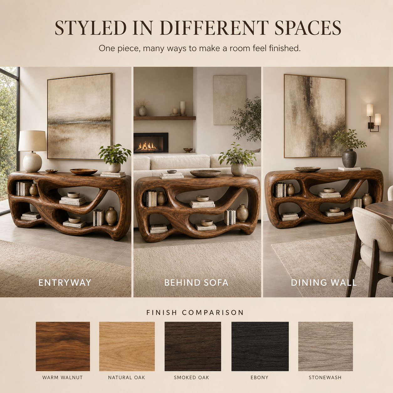Mira Flow Wood Console Table - Design 626 - product image 10
