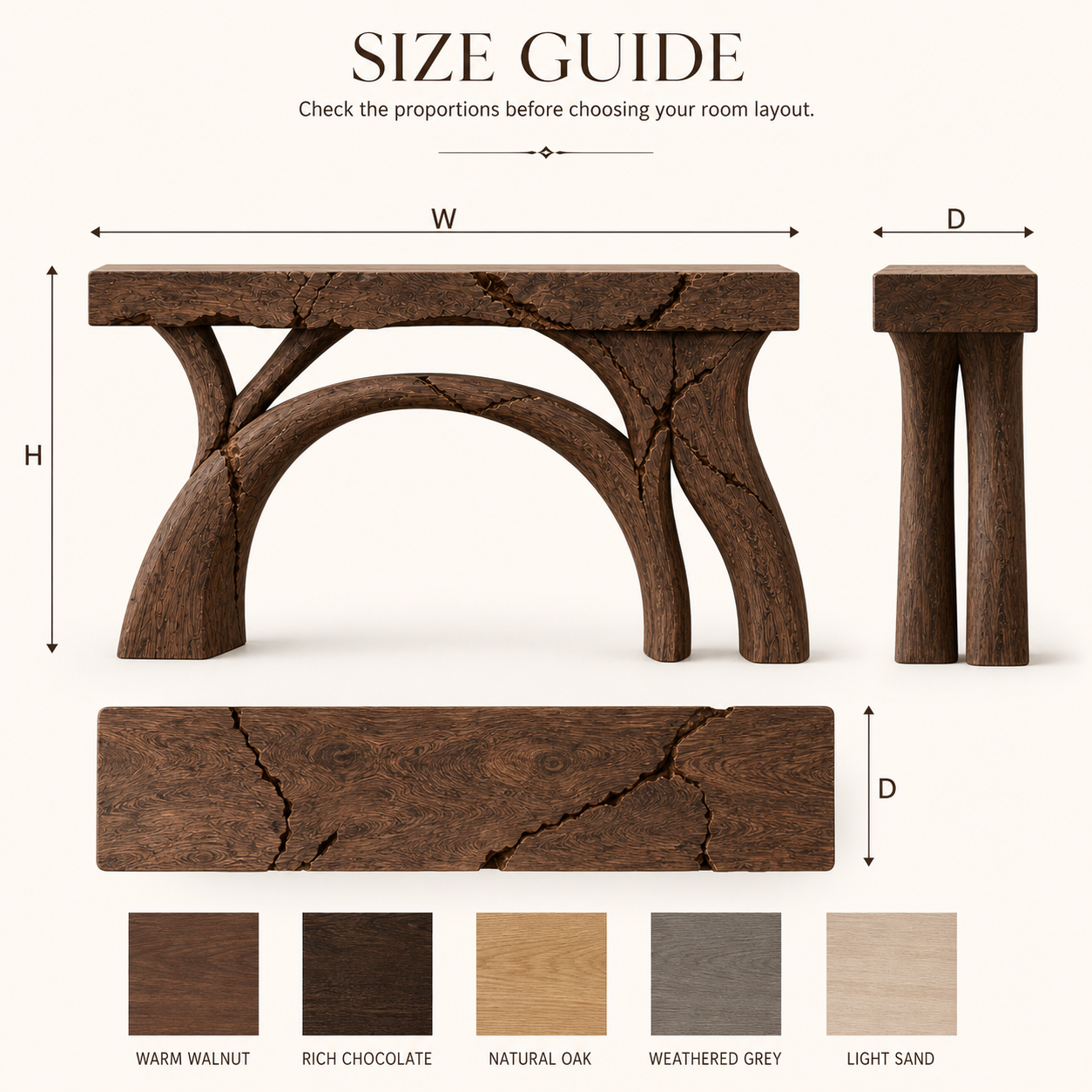 Talia Soft Edge Console Table - Design 627 - product image 08