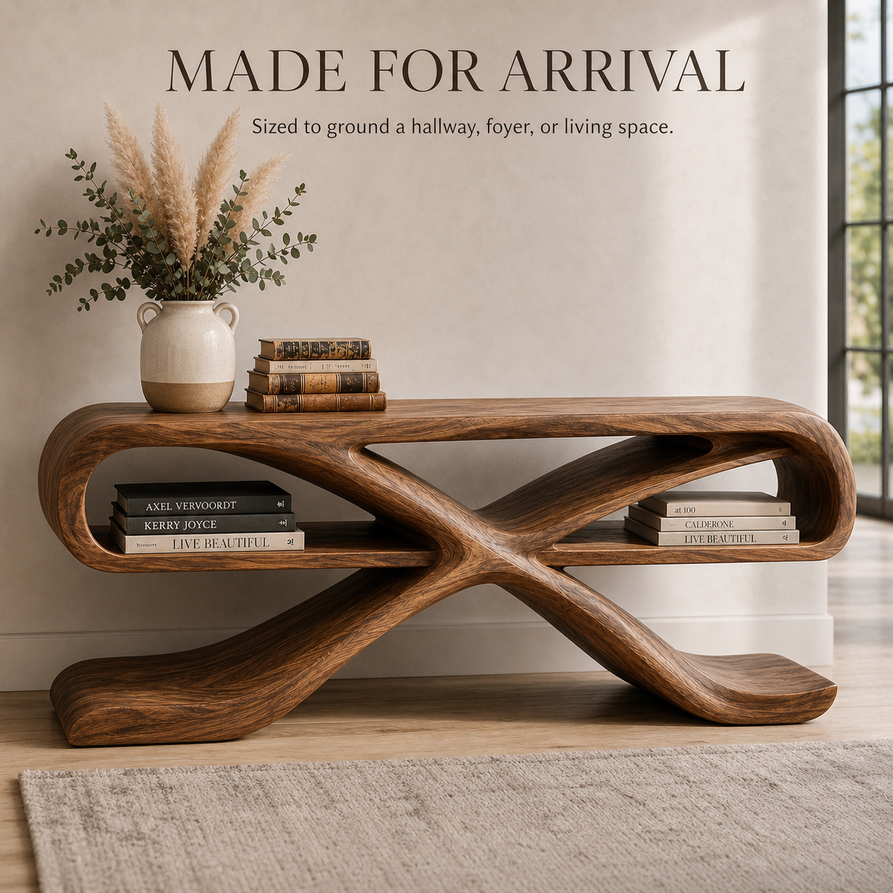 Vale Sculptural Entry Console Table - Design 628 - product image 04