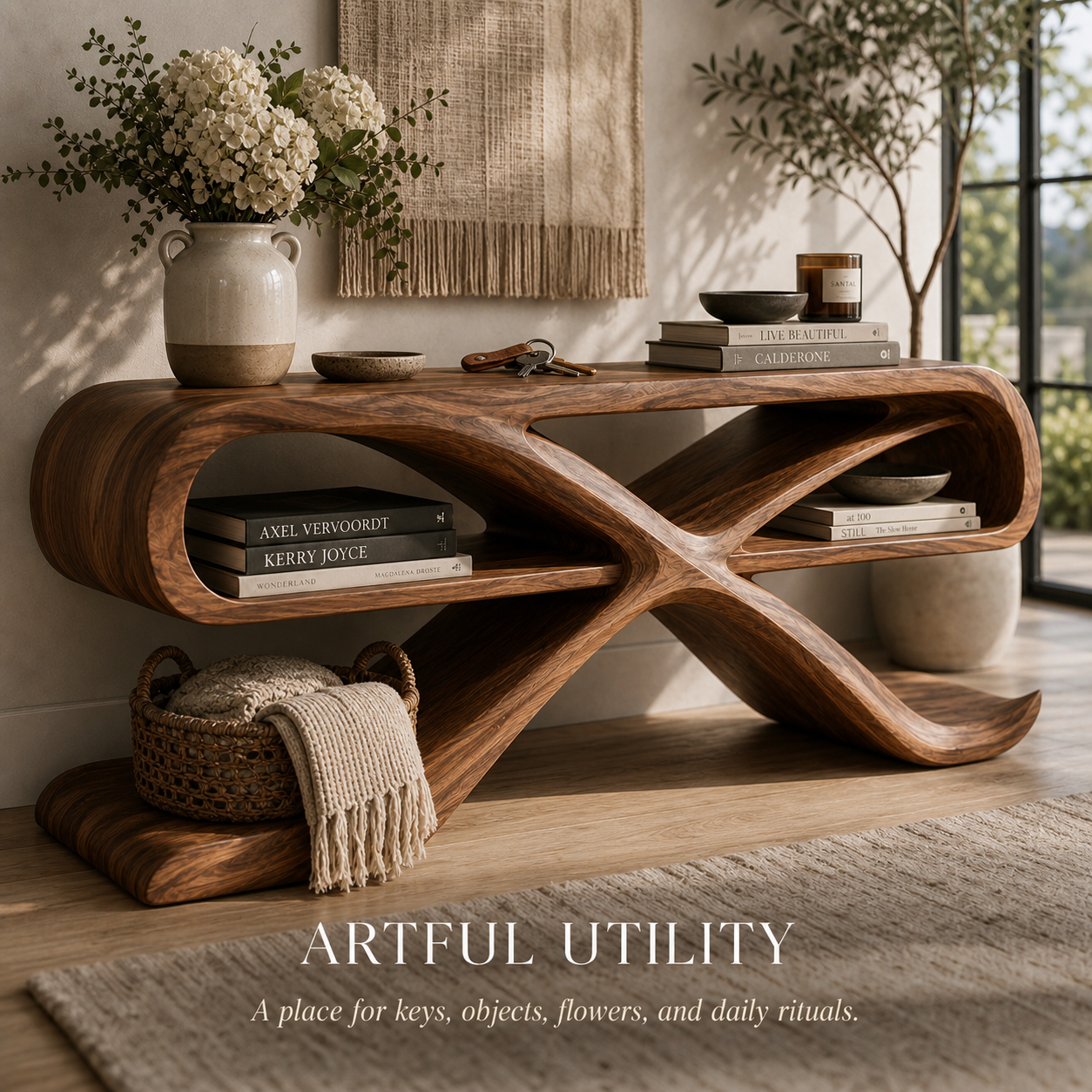 Vale Sculptural Entry Console Table - Design 628 - product image 07