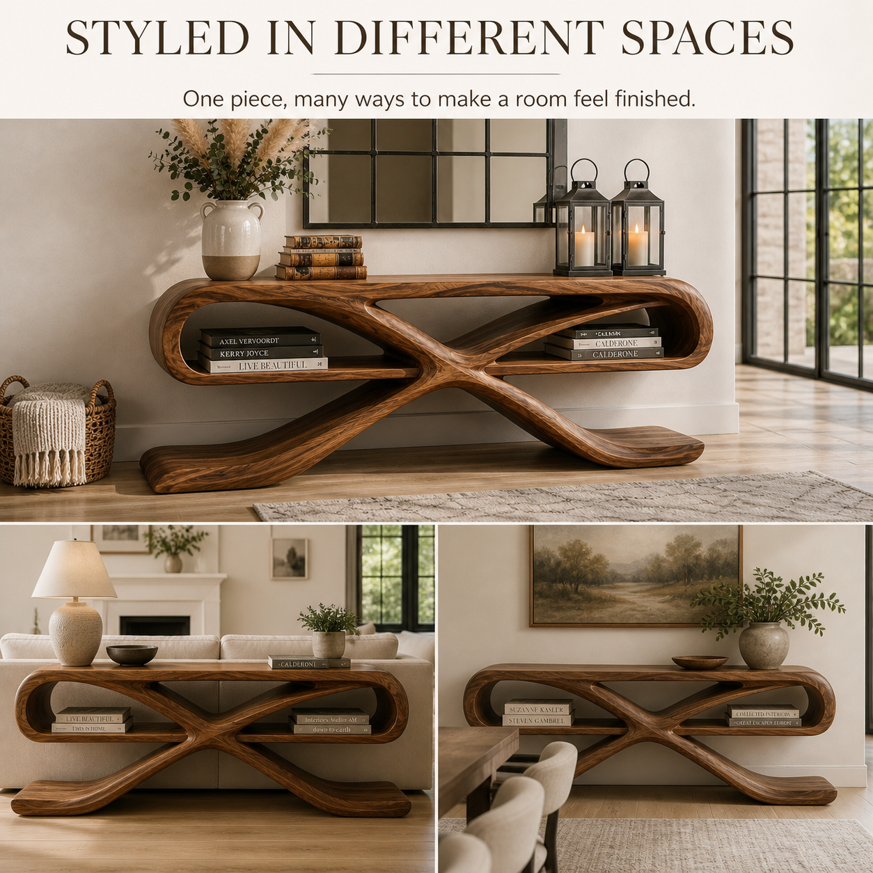 Vale Sculptural Entry Console Table - Design 628 - product image 10