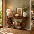 Alden Curved Wood Console Table - Design 631 - main view