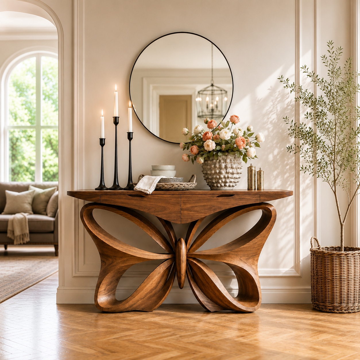 Kaia Sculptural Console Table - Design 633 - main view
