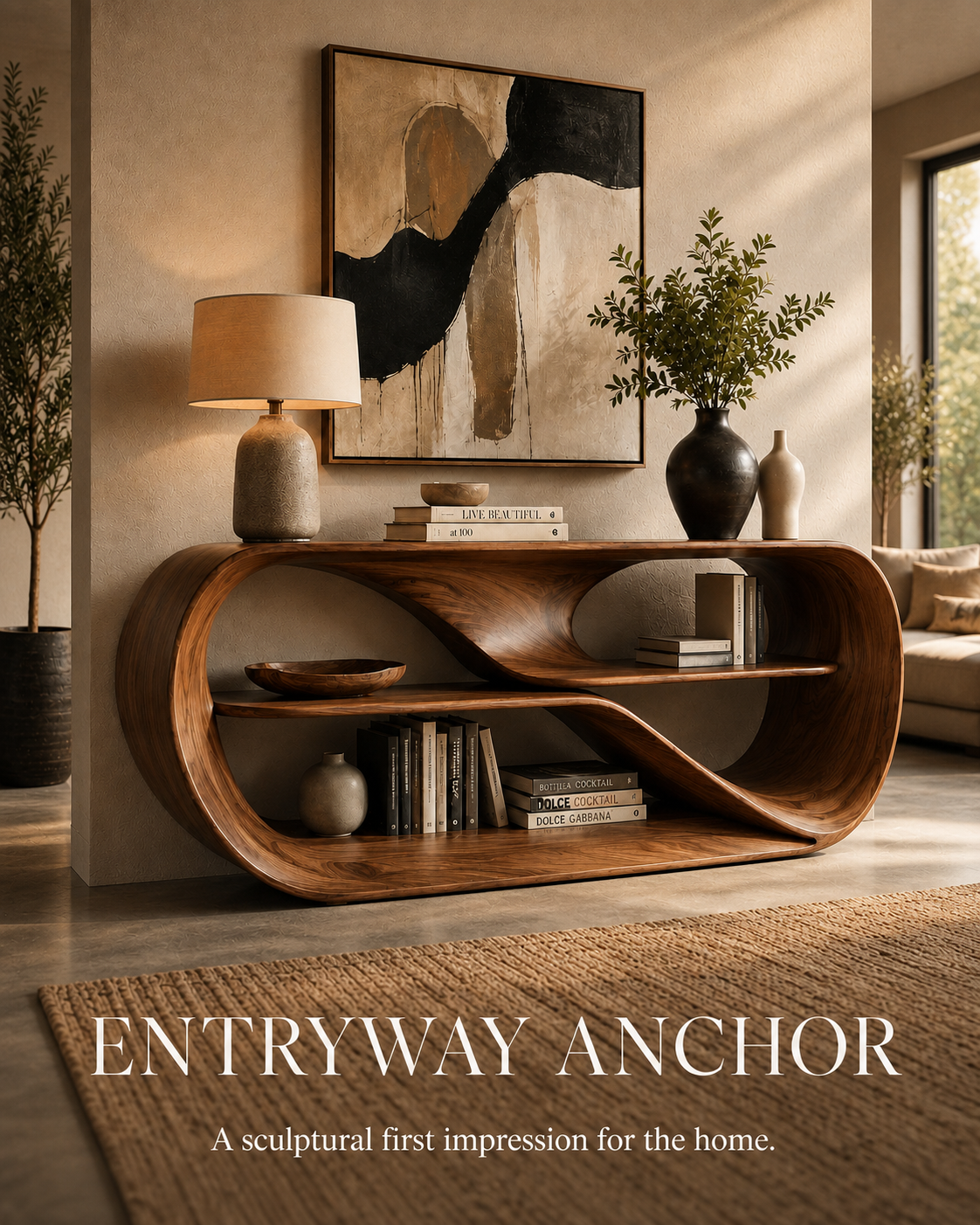 Remy Organic Entry Console Table - Design 634 - product image 02