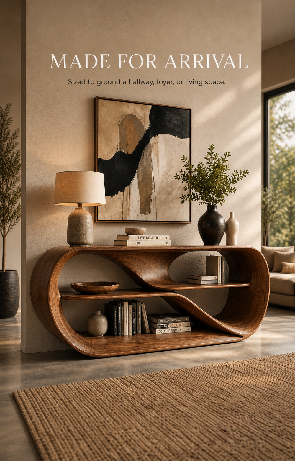 Remy Organic Entry Console Table - Design 634 - product image 04