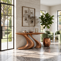 Arden Sculptural Solid Wood Console Table - Design 636 - original main view