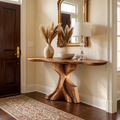 Liora Sculptural Solid Wood Console Table - Design 642 - original main view