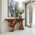 Talia Sculptural Solid Wood Console Table - Design 649 - original main view