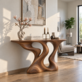 Vale Sculptural Solid Wood Console Table - Design 650 - original main view