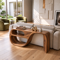 Alden Sculptural Solid Wood Console Table - Design 653 - original main view