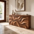 Eira Sculptural Solid Wood Console Table - Design 654 - original main view