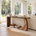 Remy Sculptural Solid Wood Console Table - Design 656 - original main view