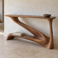 Brisa Sculptural Solid Wood Console Table - Design 657 - original main view