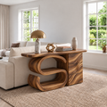 Maren Sculptural Solid Wood Console Table - Design 658 - original main view