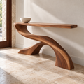 Solene Sculptural Solid Wood Console Table - Design 659 - original main view
