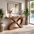 Avira Sculptural Solid Wood Console Table - Design 660 - original main view