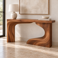 Neria Sculptural Solid Wood Console Table - Design 675 - original main view
