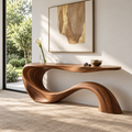 Aster Sculptural Solid Wood Console Table - Design 676 - original main view