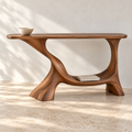 Linnea Sculptural Solid Wood Console Table - Design 677 - original main view