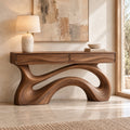 Sabine Sculptural Solid Wood Console Table - Design 679 - original main view