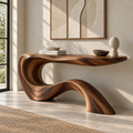 Kieran Sculptural Solid Wood Console Table - Design 680 - original main view