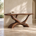 Ansel Sculptural Solid Wood Console Table - Design 681 - original main view