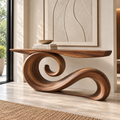 Varen Sculptural Solid Wood Console Table - Design 687 - original main view