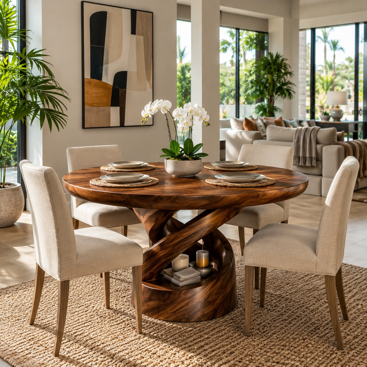 Harvest Sculptural Dining Table - Design 001 - main view