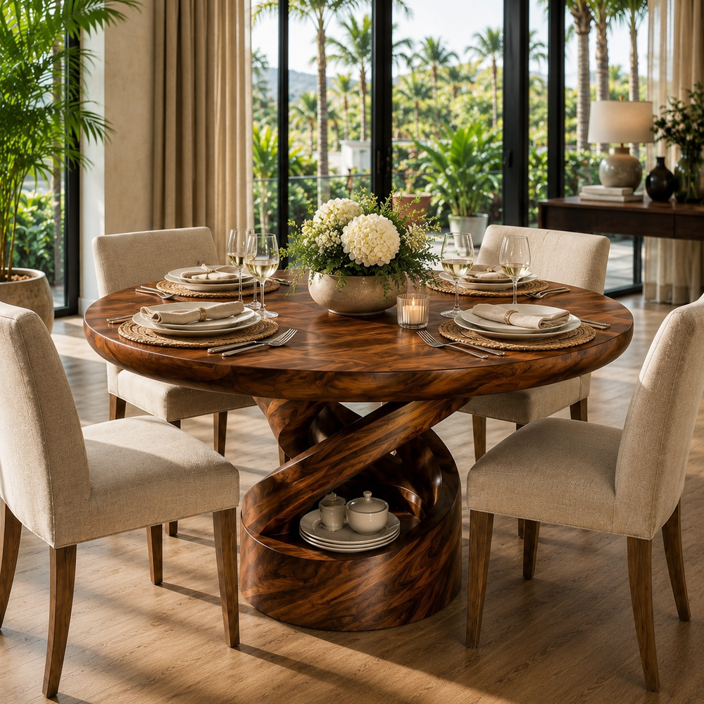 Harvest Sculptural Dining Table - Design 001 - product image 04