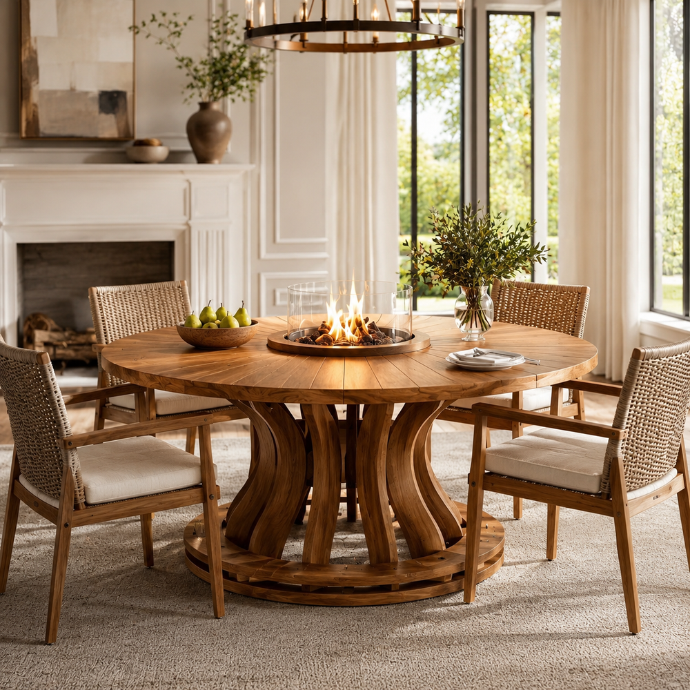 Juniper Solid Wood Dining Table - Design 003 - product image 02