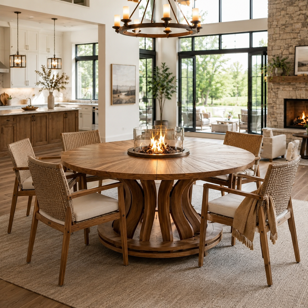Juniper Solid Wood Dining Table - Design 003 - product image 04