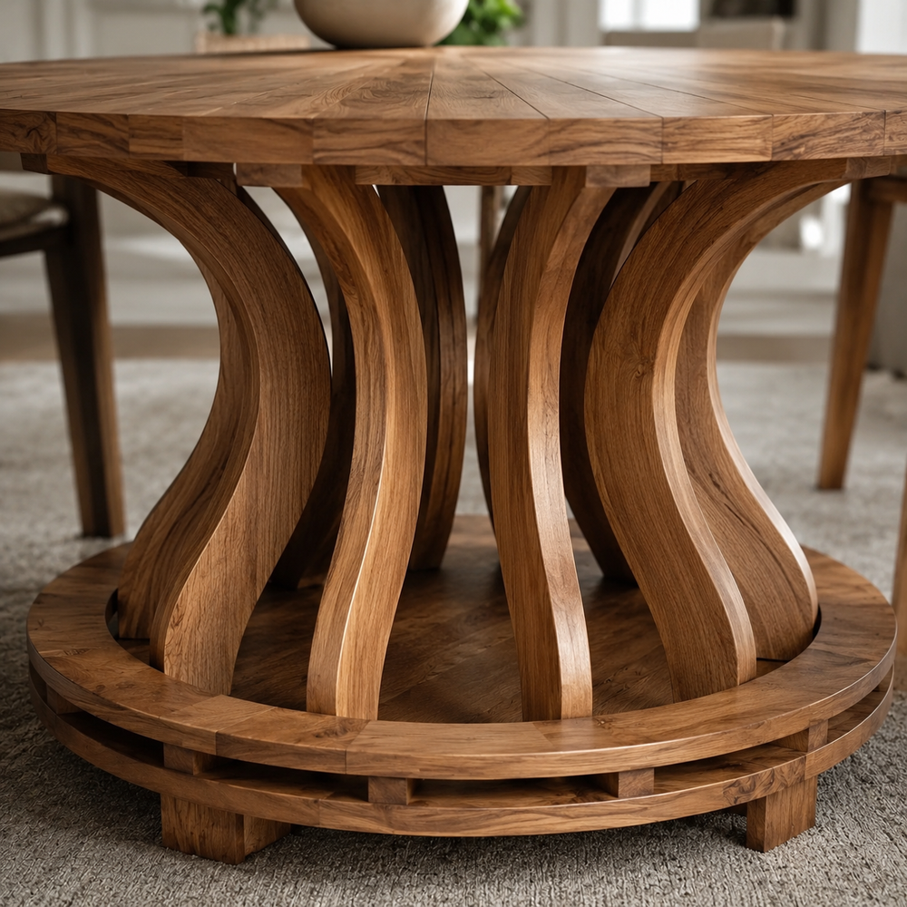 Juniper Solid Wood Dining Table - Design 003 - product image 06