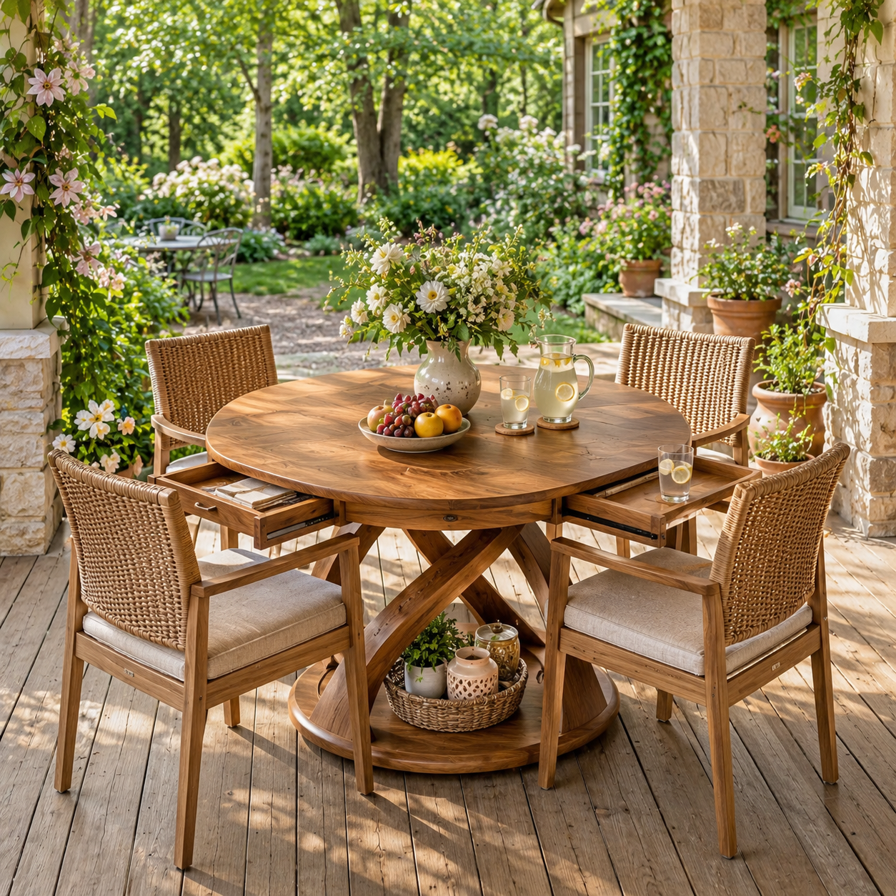 Canyon Rounded Dining Table - Design 005 - main view
