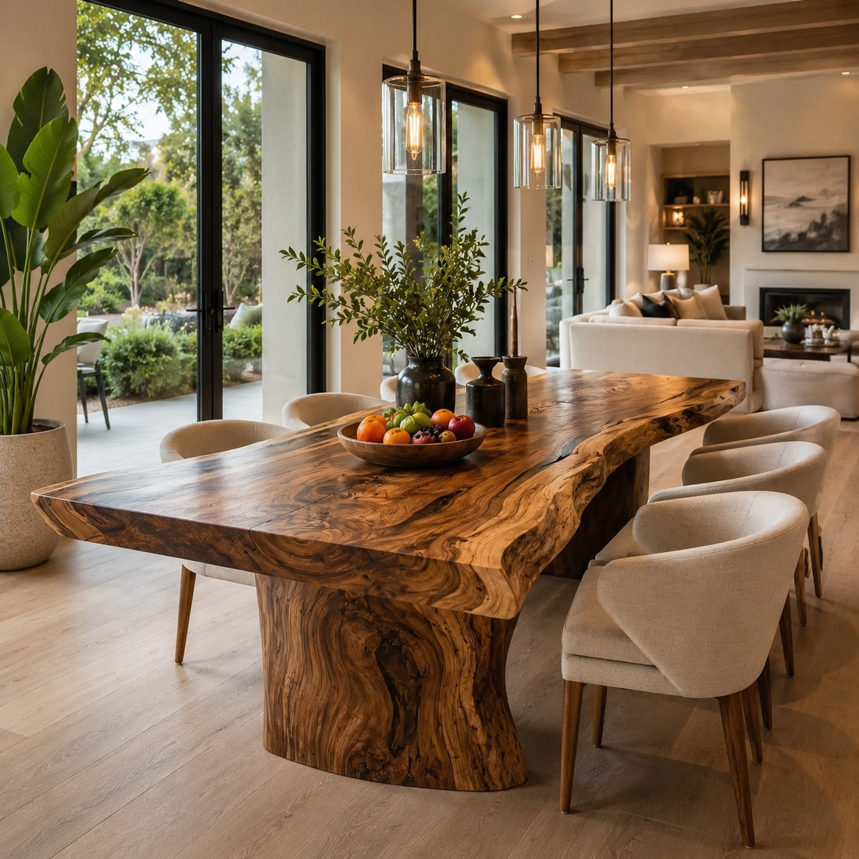 Mesa Warm Wood Dining Table - Design 007 - main view