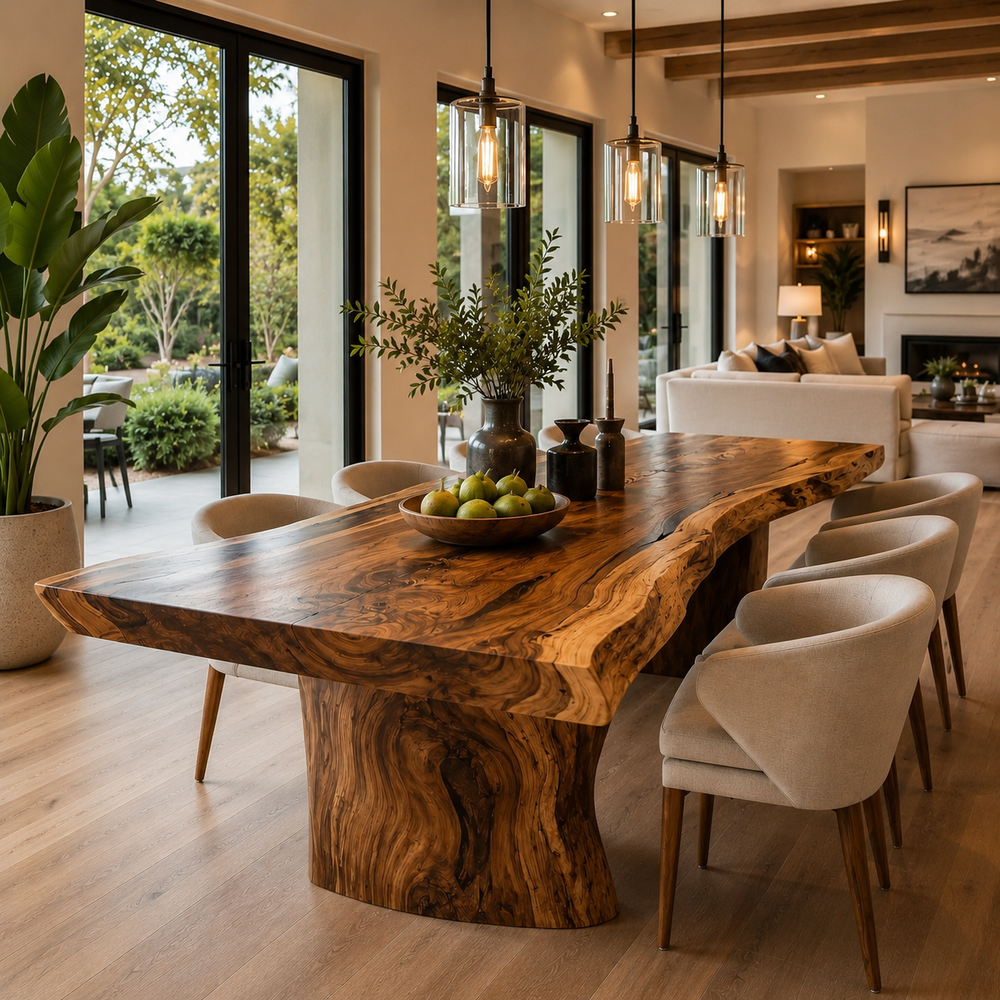 Mesa Warm Wood Dining Table - Design 007 - product image 02