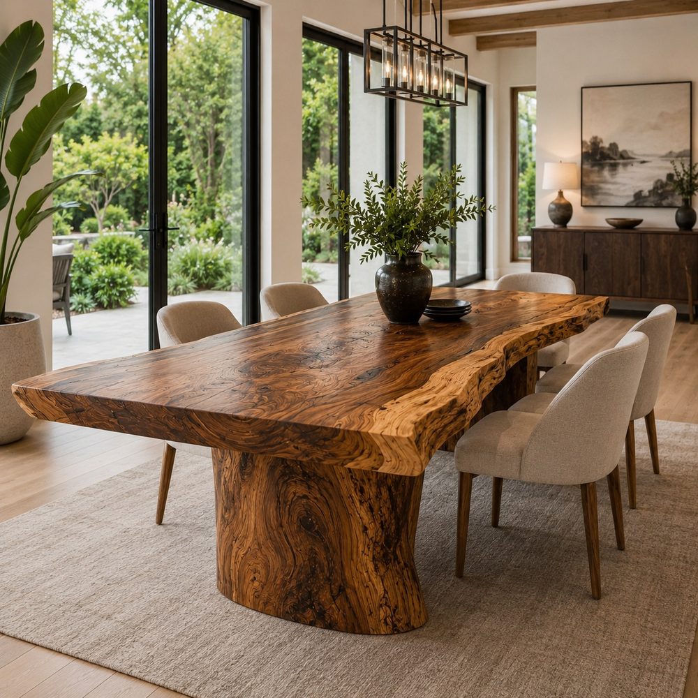 Mesa Warm Wood Dining Table - Design 007 - product image 03