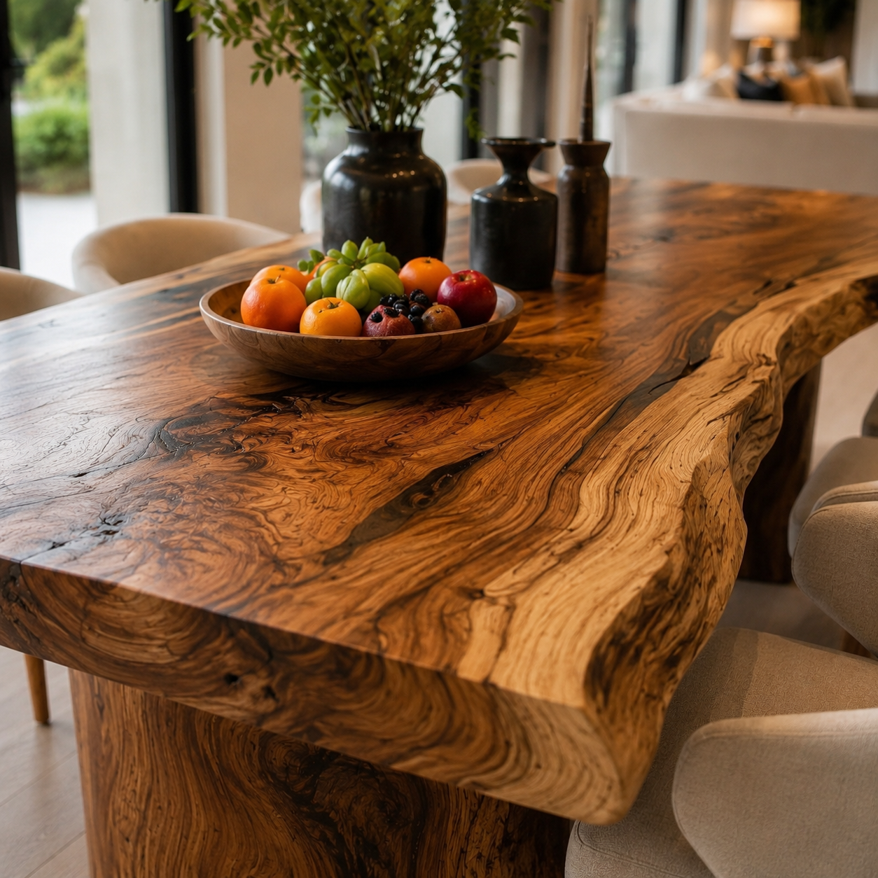 Mesa Warm Wood Dining Table - Design 007 - product image 05