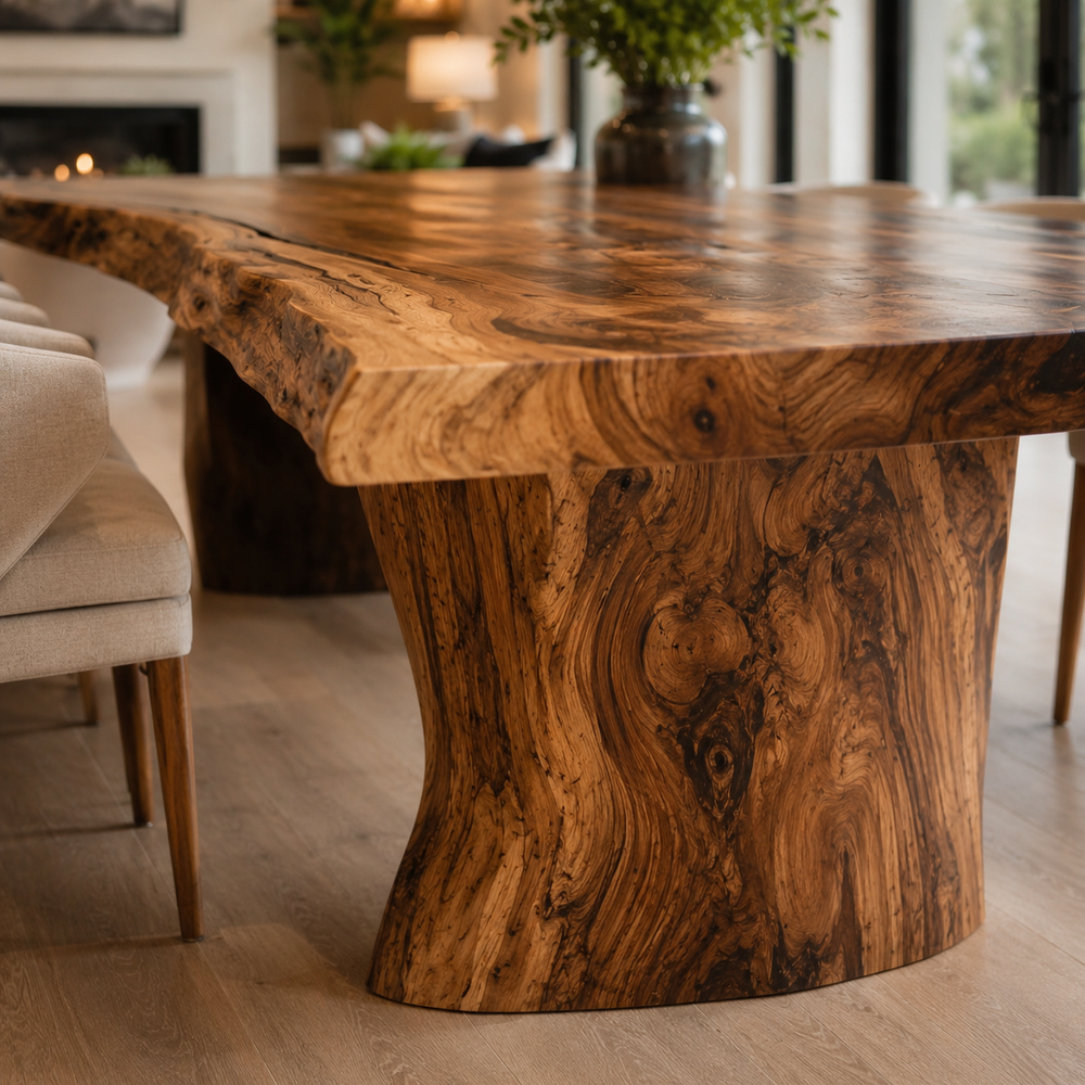Mesa Warm Wood Dining Table - Design 007 - product image 06