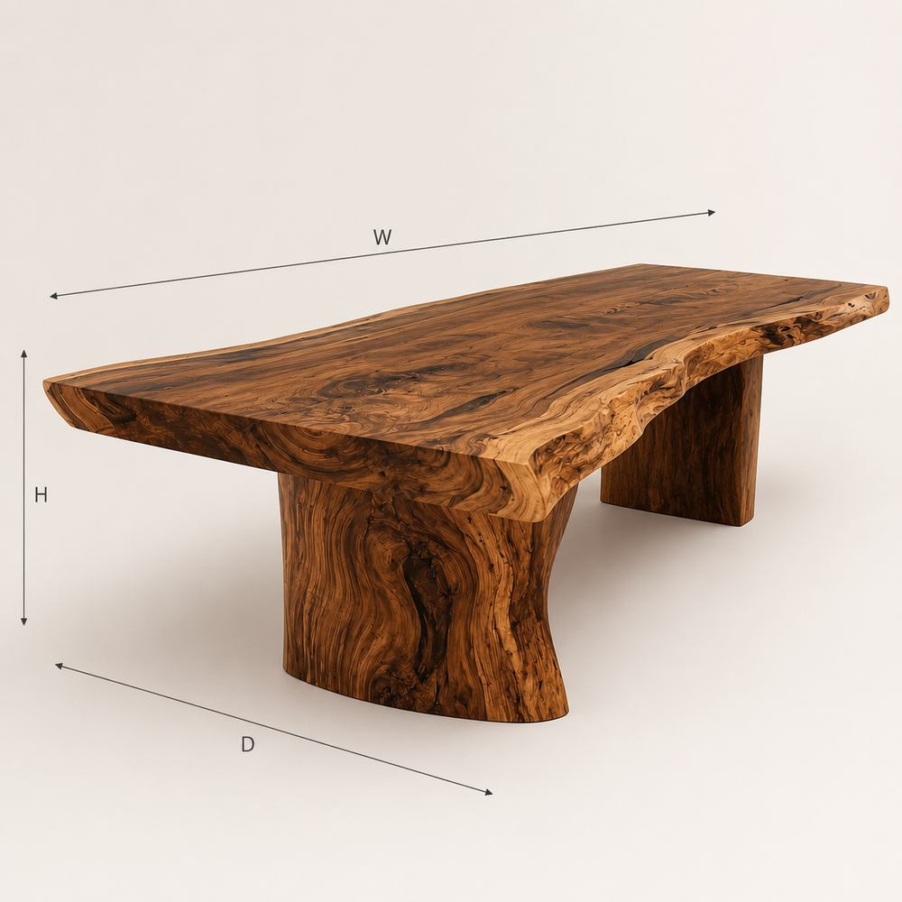 Mesa Warm Wood Dining Table - Design 007 - product image 08