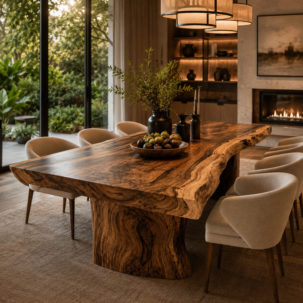 Mesa Warm Wood Dining Table - Design 007 - product image 09