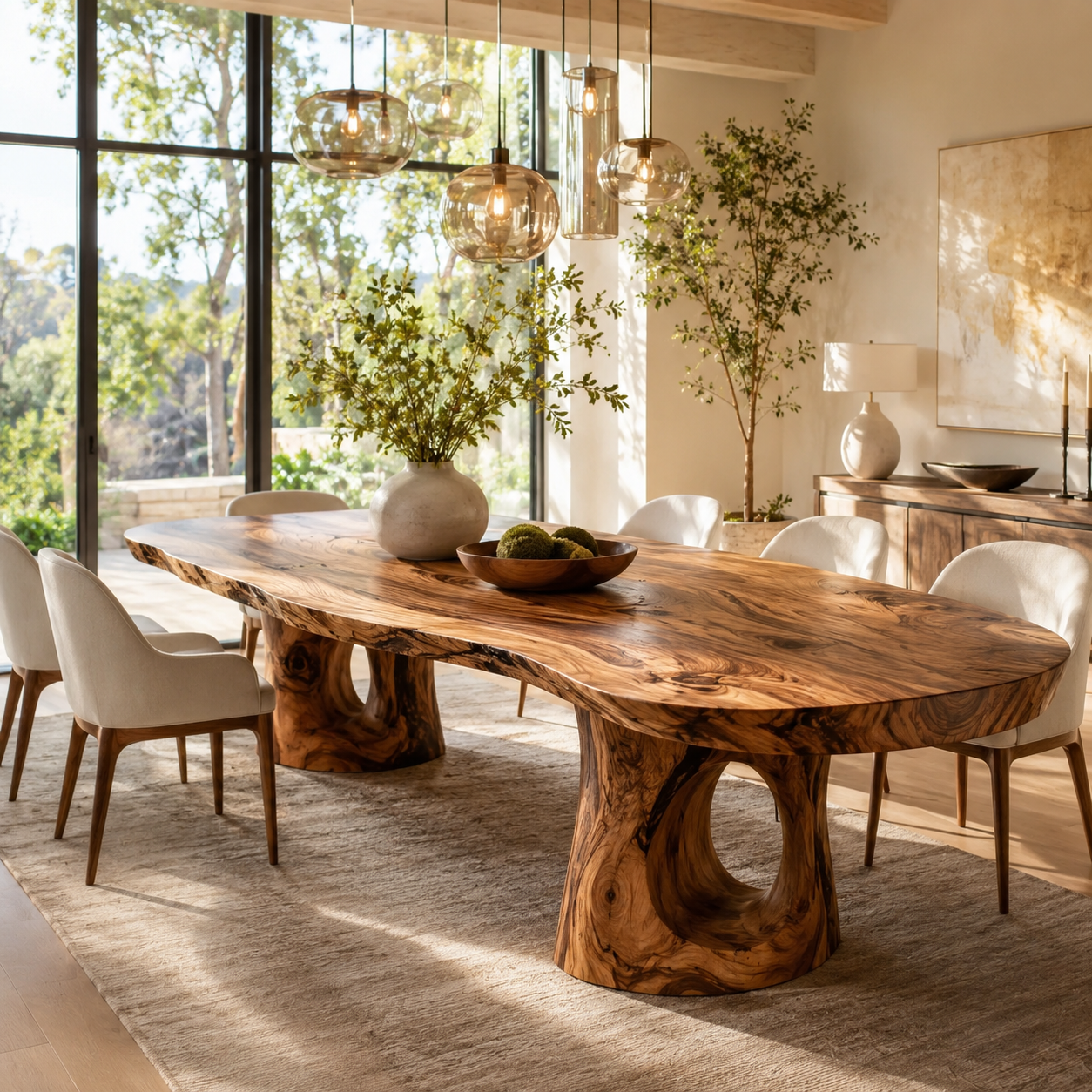 Briar Soft Edge Dining Table - Design 008 - main view