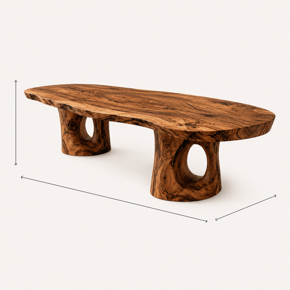 Briar Soft Edge Dining Table - Design 008 - product image 08